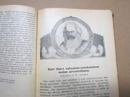 Työväen Kalenteri 1918, sis. mm. seur. artikkelit; (Venäjän) Vallankumouksen pyörteissä, Kun jääpalatsi sortui, Muurmannin rannalta, Pönttövuoren