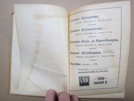 Työväen Kalenteri 1920, sis. mm. seur. artikkelit; Kansikuvan ym. kuvituskuvia mm. kalenterikuukausien vinjetit piirtänyt Ola Fogelberg, Taavi Tainio -