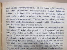 Työväen Kalenteri 1920, sis. mm. seur. artikkelit; Kansikuvan ym. kuvituskuvia mm. kalenterikuukausien vinjetit piirtänyt Ola Fogelberg, Taavi Tainio -