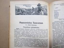 Työväen Kalenteri 1920, sis. mm. seur. artikkelit; Kansikuvan ym. kuvituskuvia mm. kalenterikuukausien vinjetit piirtänyt Ola Fogelberg, Taavi Tainio -