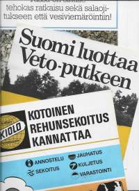 Skiold rehusekoitin, Veto.putket ja Jita salaojitusyht 3 kpl erä