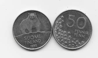50 penniä  1990