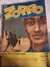 El Zorro nr 58 Lainsuojaton (no 1/1963)