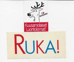 Ruka ja Kuusamo   - tarra   2 kpl