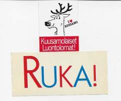 Ruka ja Kuusamo   - tarra   2 kpl