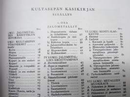 Kultasepän käsikirja -NÄKÖISPAINOS v. 1945 teoksesta