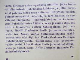 Aiotko puhelinalalle? -nuorille kiinnostuneille tarkoitettua tietoa uranvalinta- ja pulmakysymyksistä