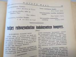 Naiste Hääl (naisten ääni) - Eesti Naisliidu Häälekandja 1930 Nr. 12, kansikuva Tilma Hainari