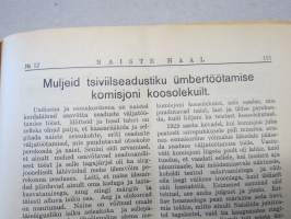 Naiste Hääl (naisten ääni) - Eesti Naisliidu Häälekandja 1930 Nr. 12, kansikuva Tilma Hainari
