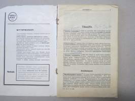 Taimihinnasto Hankkija 1933