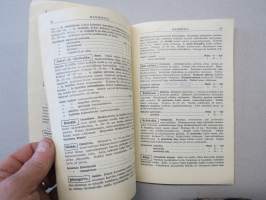 Taimihinnasto Hankkija 1933
