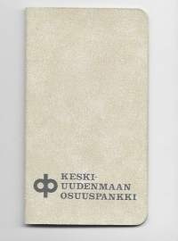 Keski-Uudenmaan Osuuspankki Hyvinkää vastakirja 1992-98   - pankkikirja