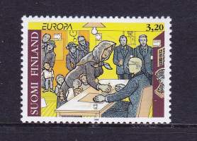 Suomi 1996 8.3. Eurooppa-merkki** postituore LAPE 1328 (LAPE 3€).