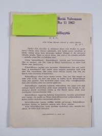 Herää valvomaan! n:o 11/1963