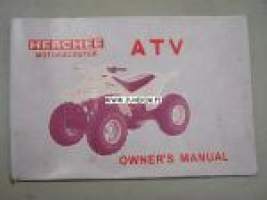 Herchee Motorscooter ATV owner´s manual -käyttöohjekirja