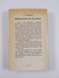 Kulttuurista on kysymys