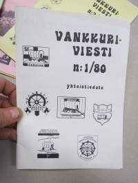 Vankkuriviesti - Kaarina, Paimion, Parasiten, Salon ja Turun SF-caravan yhdistysten yhteistiedote, 11 kpl lehtiä yhdessä erässä vv. 1978-1984