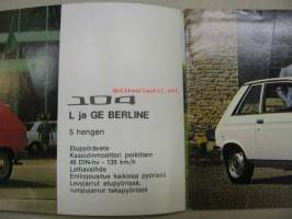 Peugeot 104, 204, 304, 504, 604 1976 -myyntiesite