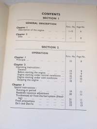 Driver´s handbook - B.M.C four-sylinder diesel engine Type OEA