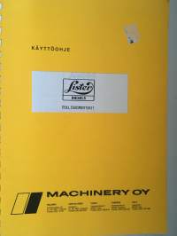 Lister diesel teollisuusmoottorit - Käyttöohje Machinery