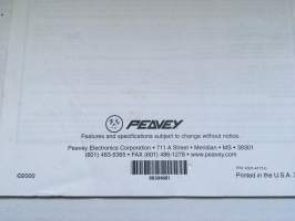 Peavey oprated guide - Studio  Pro 112, Bandit 112, Envoy 110
