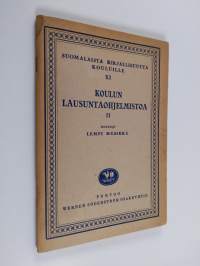 Koulun lausuntaohjelmistoa 2