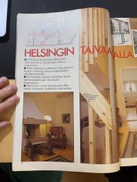 Avotakka 1985 nr 3, Ensimmäinen Mansio-talo, Helsingin taivaan alla - Tarkk ´ampujankatu 13,  Uusi kylpyhuone, Avarte Experiment mainos -katso sisällysluettelo.