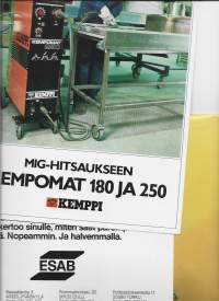 Esab ja  Kemppi Hitsauskone esitteitä 2 kpl erä 1980