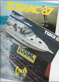 Zodiac ja Tiara  vene-esitteet - tuoteluettelo myyntiesite  2 kpl erä 1980