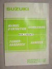 Suzuki RG250W Handbok -käyttöohjekirja ruotsiksi