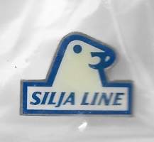 Silja Line ( vanha) i - pinssi  rintamerkki  alkuperäisessä avaamattomassa pakkauksessa