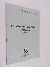 Finanssimatematiikan tauluja