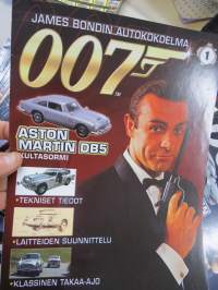 James Bond Autokokoelma 1-60 lehdet + sarjan esite, esittelee kulloisenkin myynnissä olleen auton
