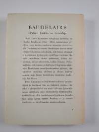 Baudelaire, &quot;Pahan kukkien&quot; runoilija
