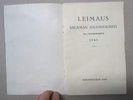 Leimauksen joulu 1942 - Vakuutusosakeyhtiö Salama asiamieslehti, joulunumero, kansikuvitus A. Wiramo