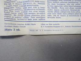 Terveystonttu 1939-40, terveyden ja terveellisen syömisen propagandaa, kuvitus Huldra Törnudd, toimittanut Kyllikki Pohjala, mm. &quot;Pikku Maija ja Hinkuyskäveljekset&quot;