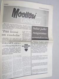 Moottoriurheilu 1975 nr 2, Suomen Moottoriliitto lehti, moottoripyörien rangaistusverotusnumero, Turun alueen kansanedustajien äänestyskäyttäytyminen