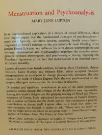 Menstruation &amp; Psychoanalysis