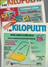 Kilopultti 1988-89  tarjouslehti 2 kpl erä