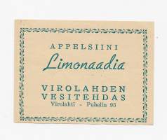 Appelsiini  Limonaadia   -   juomaetiketti