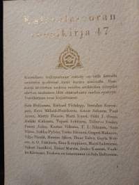 Kalevalaseuran vuosikirja 47