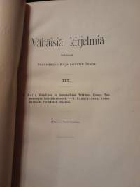 Vähäisiä kirjelmiä III - V. Malin: Kielellinen ja sanastollinen tutkimus Ljungo Tuomaanpojan lainkäännöksistä / O. Hannikainen: Kielenmurteesta Parikkalan pitäjässä