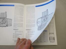 Hasselblad Produktkatalog 1991 -brochure in swedish / kameraluettelo