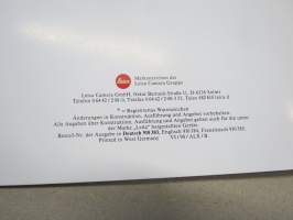 Leica M 6 camera -brochure in english / kameraesite