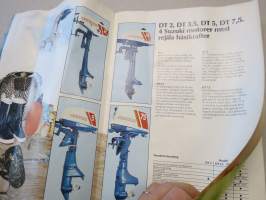 Suzuki Outboard Motors perämoottorit -myyntiesite ruotsiksi / outboards brochure in swedish