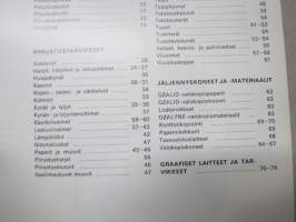 Lindell Yleisluettelo piirustus- ja kopiovälineet -tuoteluettelo