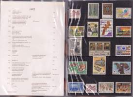 Suomen postimerkit vuosilajitelma 1982 ** postituore. HUOM! Mukana myös Suomalaisia kartanoita -vihko.