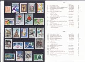 Suomen postimerkit vuosilajitelma 1989** postituore. (LAPE 20€).