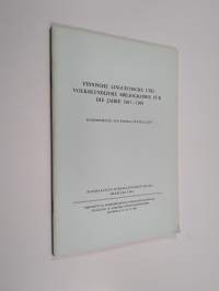 Finnische linguistische und volkskundliche Bibliographie für die Jahre 1967-1968