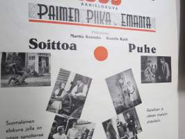 Akateemisen Ilmasuojeluyhdistyksen kiertue järjestää elokuvaillanvieton 1939... Paimen, piika ja emäntä -elokuva (pääosissa Martta Kontula &amp; Kaarlo Kytö -